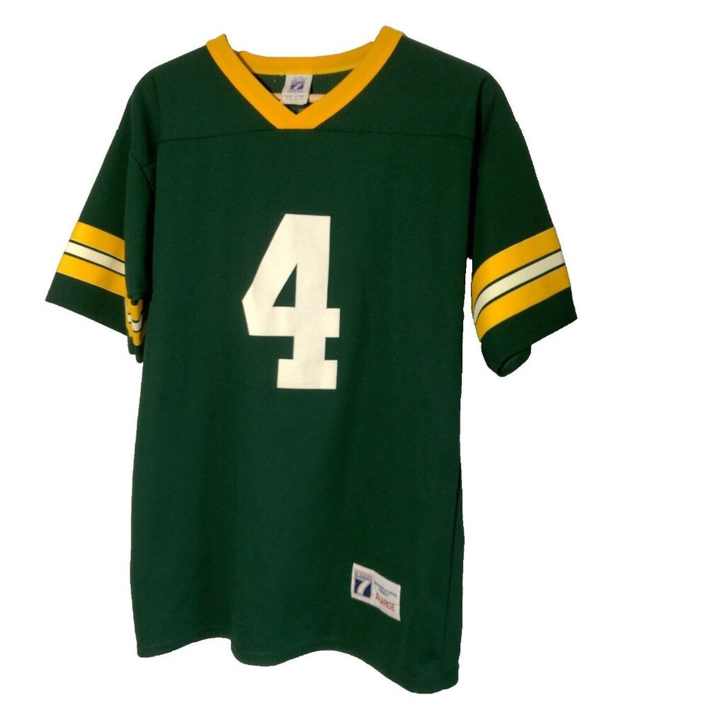 Green Bay Packers Jersey Brett Favre Logo 7 Youth XL 18/20 Green USA NFL